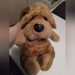 Vintage Raffoler wrinkly dog plush 1986